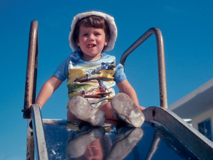 , at Flamingo Motel, Clearwater Beach, FL. First week in Jan., 1976